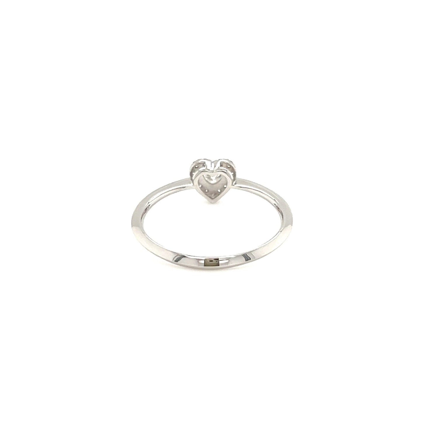 Halo Heart Ring 0.14/0.07ct