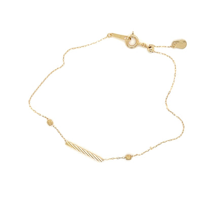 Gold Line Single Movable Bracelet