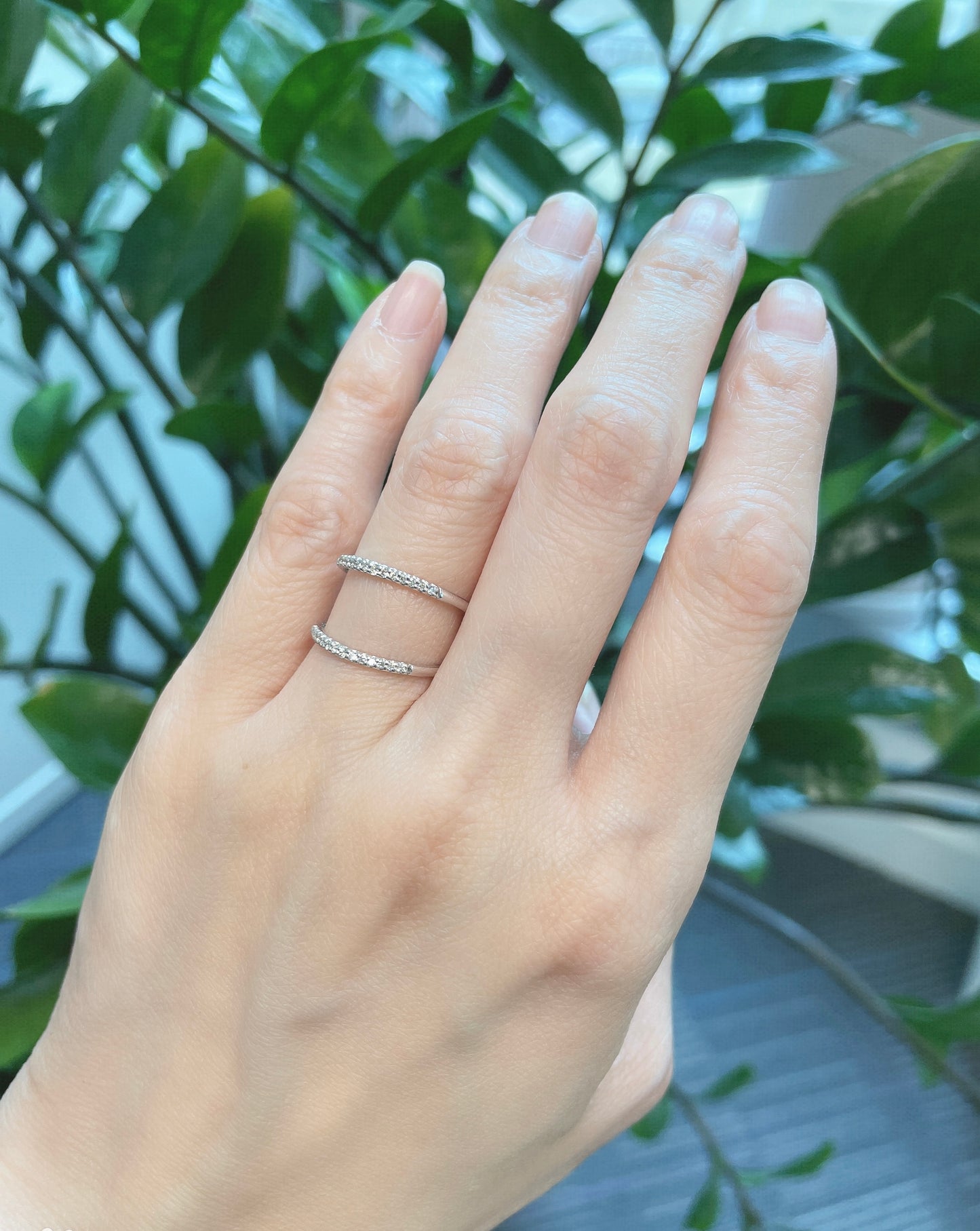 Double Line Ring 0.15ct