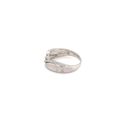 Double Wave Ring 0.16ct