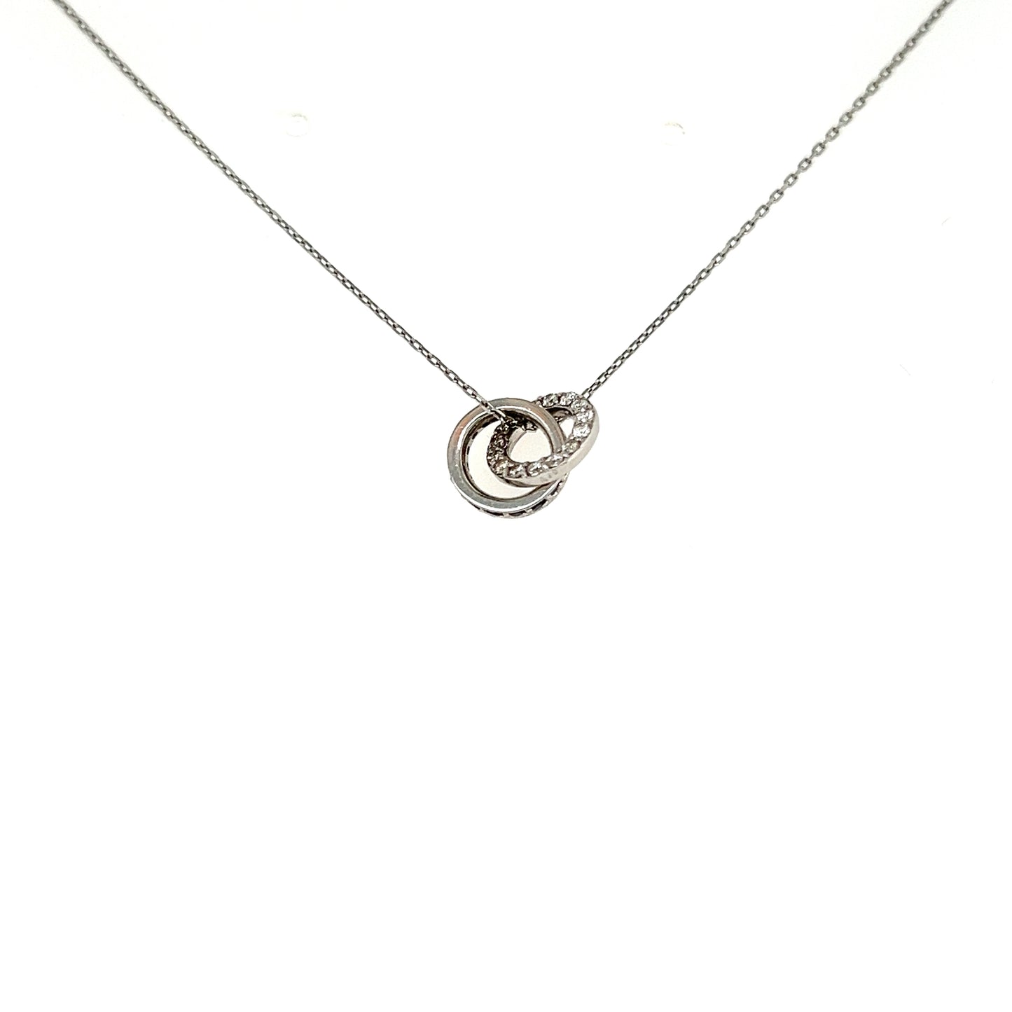 Double Loop Necklace Sapphire 0.1/0.1ct