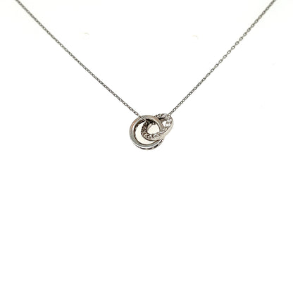 Double Loop Necklace Sapphire 0.1/0.1ct