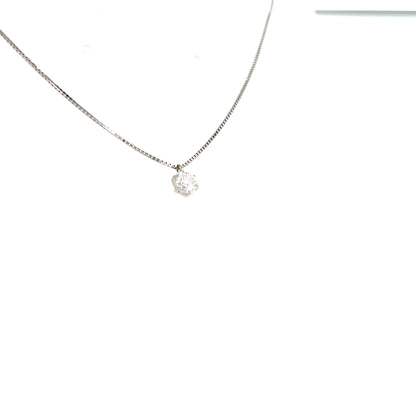 CGL Single Dia Necklace 0.511ct/F/SI2/GD