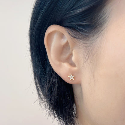 Star Earrings 0.16ct