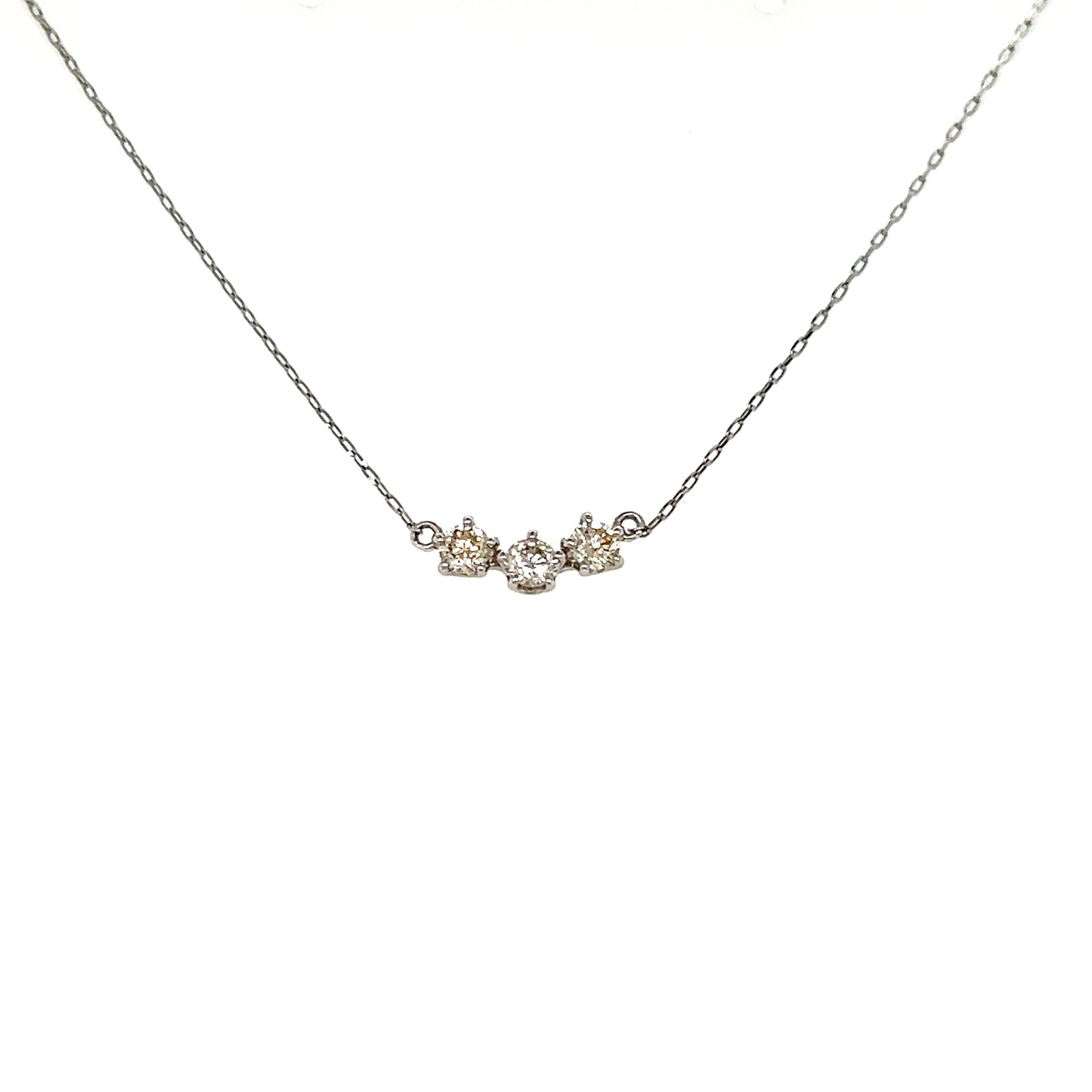 HC 3 Dia Smile Necklace 0.2ct