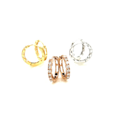 6 Dia Hoop Earrings 0.3ct