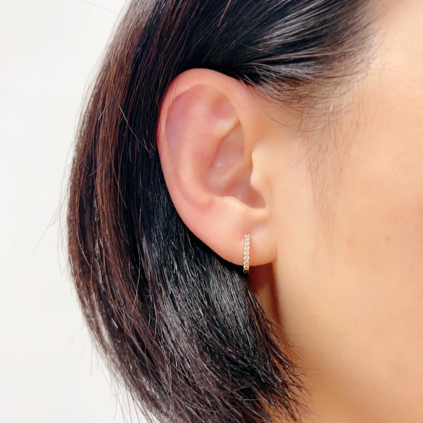HC 8 Dia Hoop Earrings 0.2ct/OW