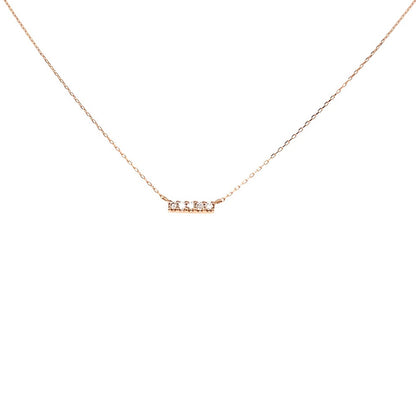 Balance Beam Necklace 0.05ct