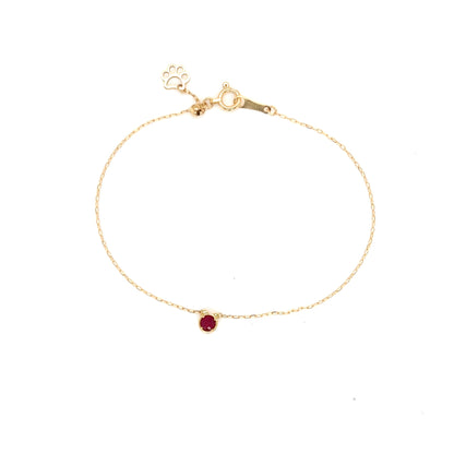 Ruby Cat Bracelet 0.1ct