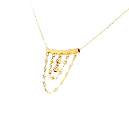 Gold Swing Beads Necklace