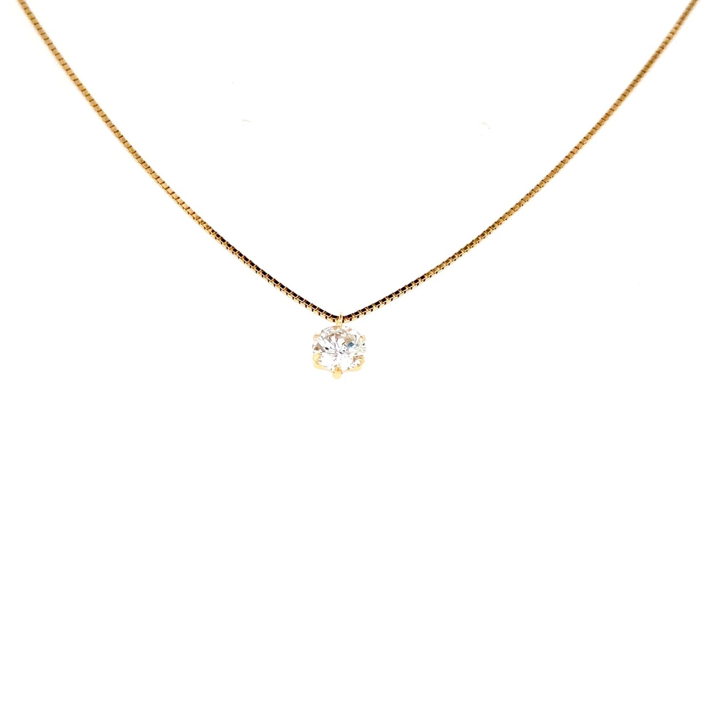 CGL Single Dia Necklace 0.516ct/E/SI2/GD