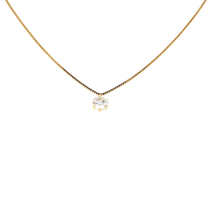 CGL Single Dia Necklace 0.516ct/E/SI2/GD