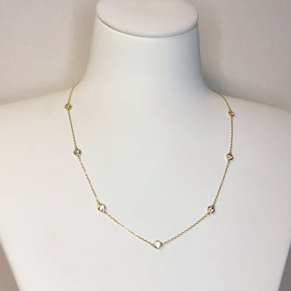 HC Bubble Station Necklace 1ct