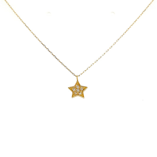 Whole Dia Star Necklace 0.04ct