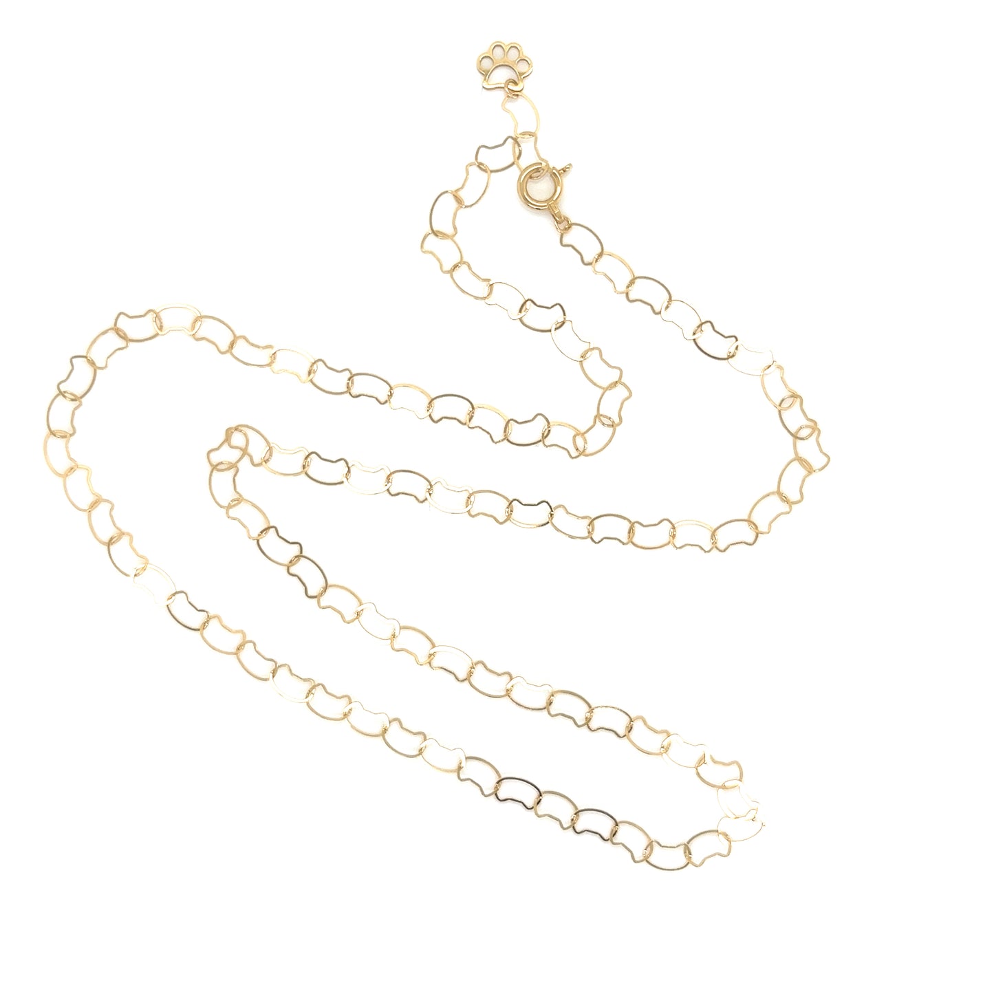 Gold Cat shape chain