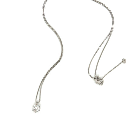 CGL Single Dia Necklace 0.728ct