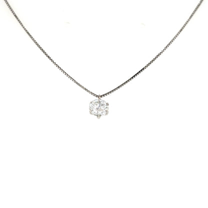 CGL Single Dia Necklace 0.728ct