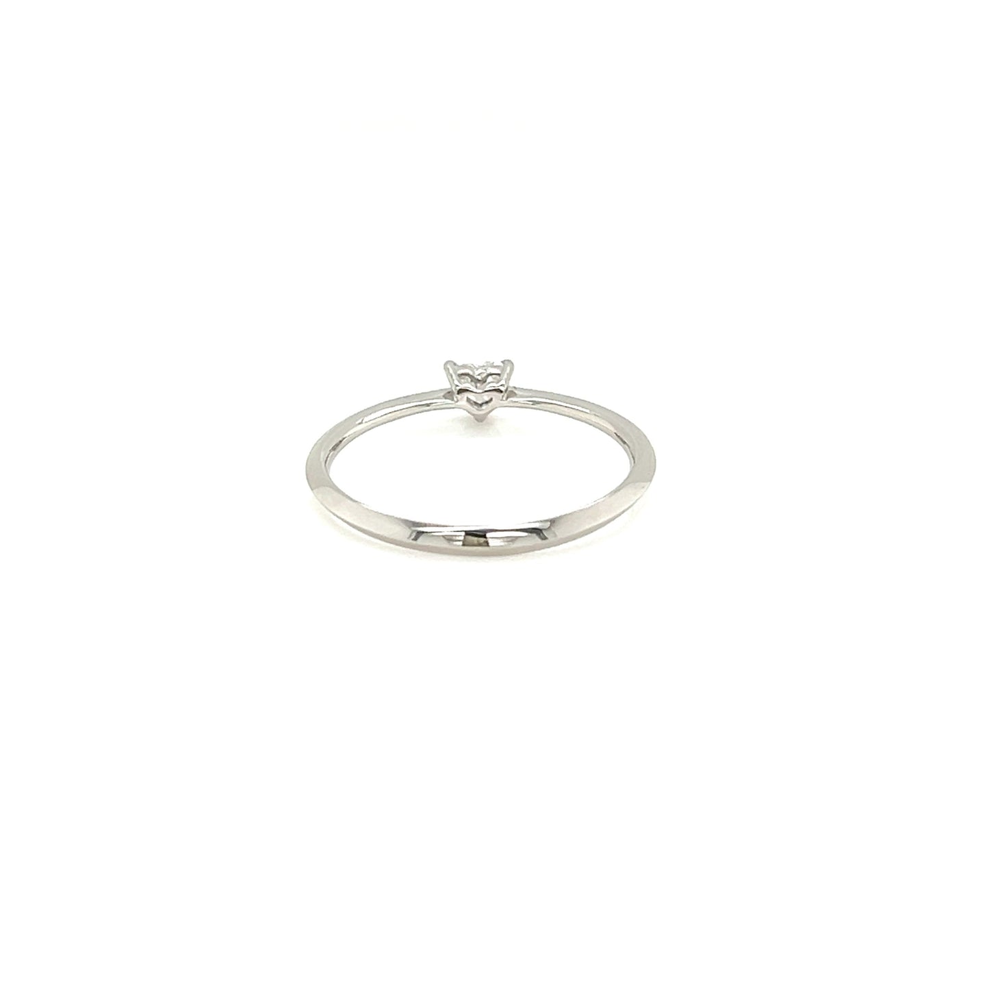 Single Heart Dia Ring 0.1ct