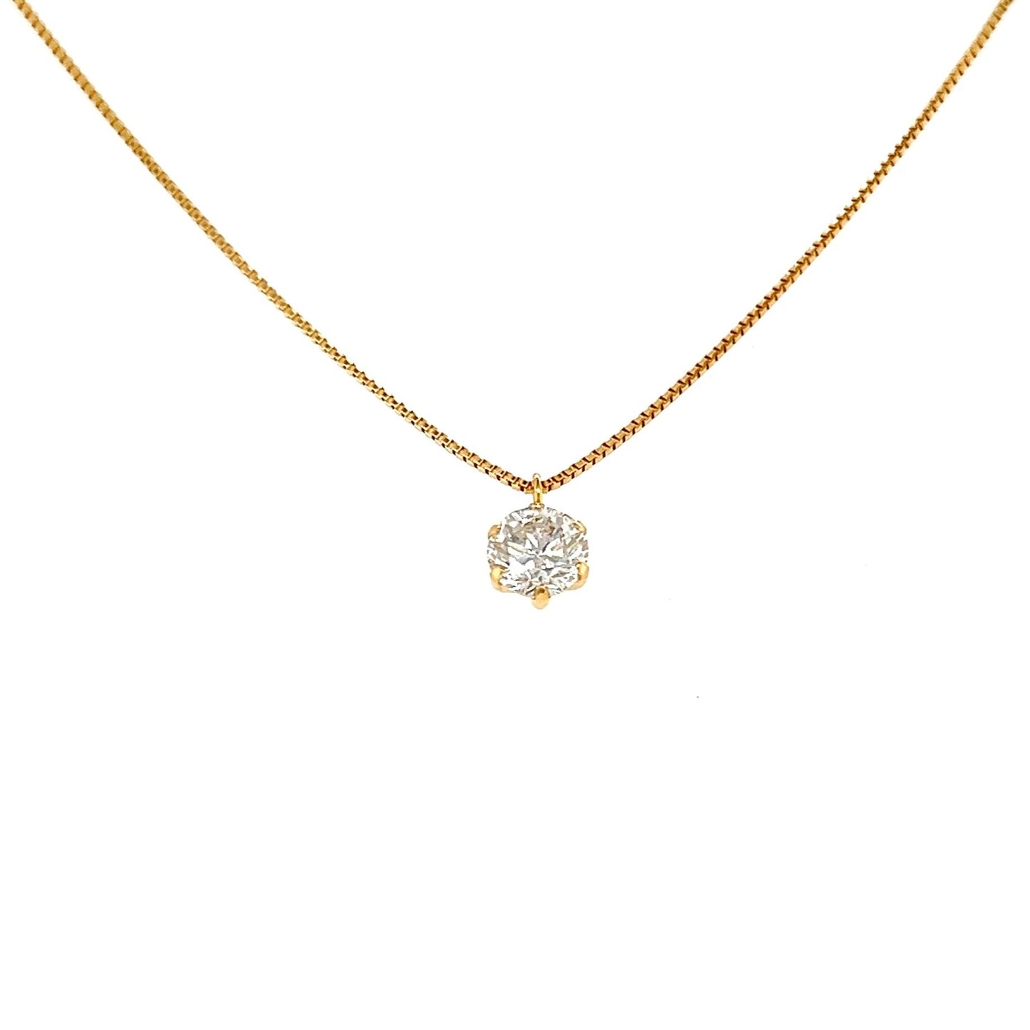 CGL Single Dia Necklace 0.416ct K18YG