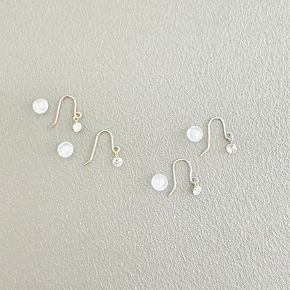 In stock only – No reorders: Drilled Natural Diamond Drop Earrings 0.2ct - JMW Jewelry Wholesale