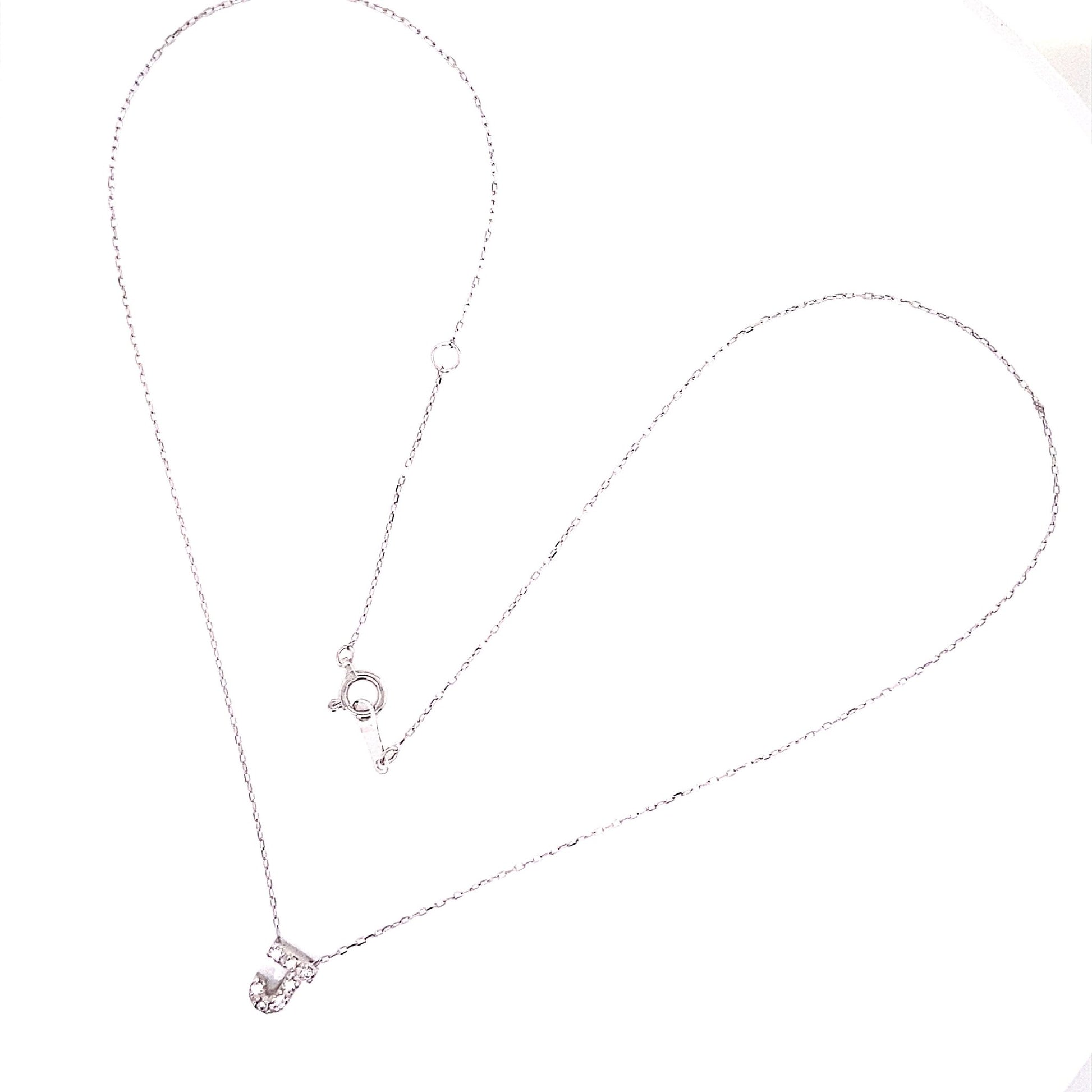 Initial J Necklace 0.05ct - JMW Jewelry Wholesale