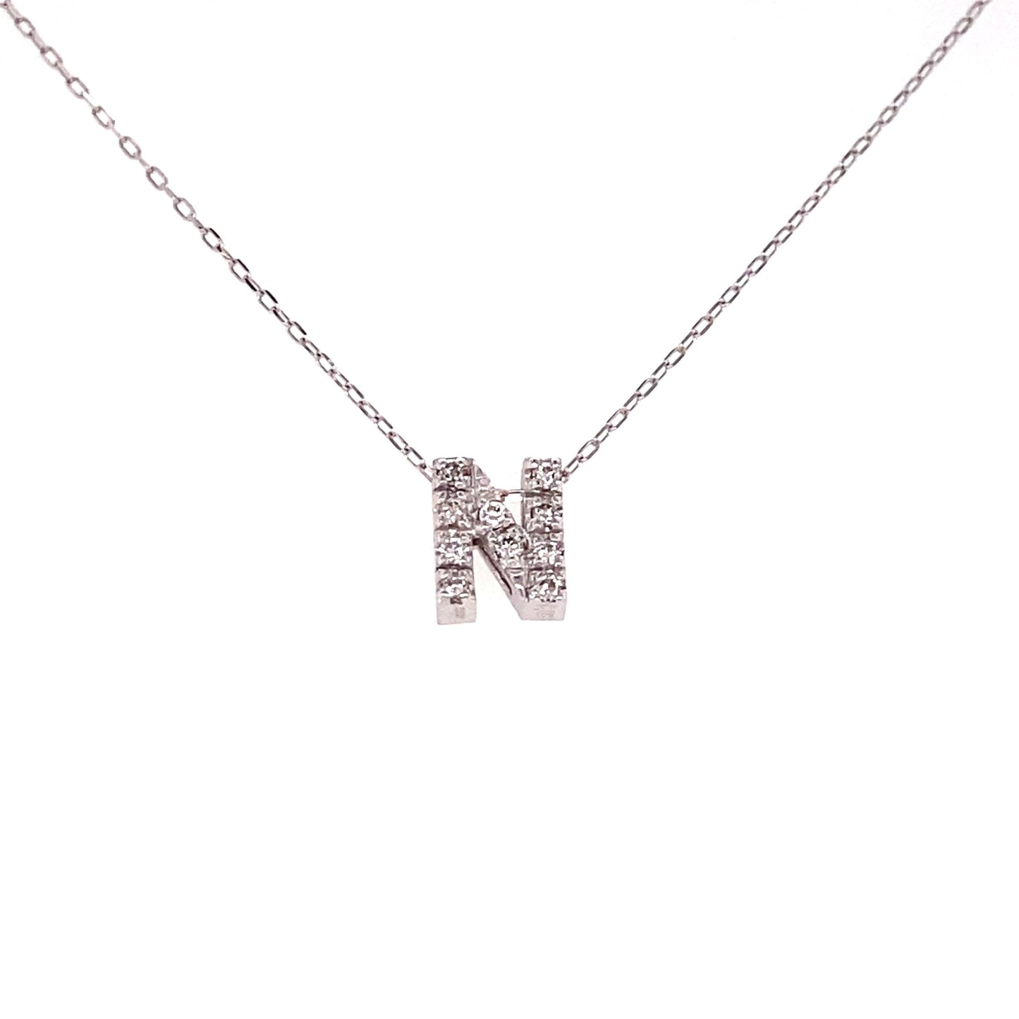 Initial N Necklace 0.07ct - JMW Jewelry Wholesale