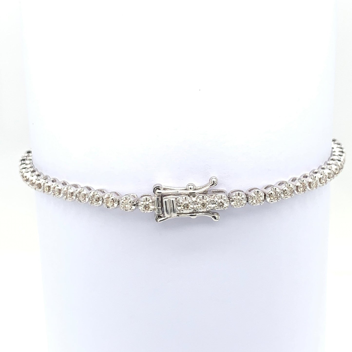 K18 Tennis Bracelet 1ct Thick chain - JMW Jewelry Wholesale