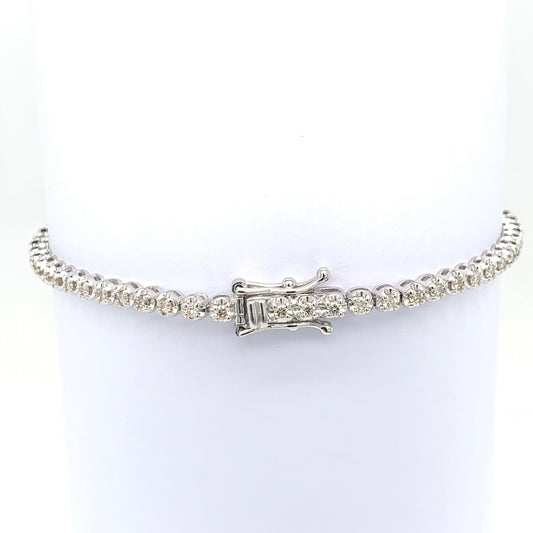 K18 Tennis Bracelet 1ct Thick chain - JMW Jewelry Wholesale