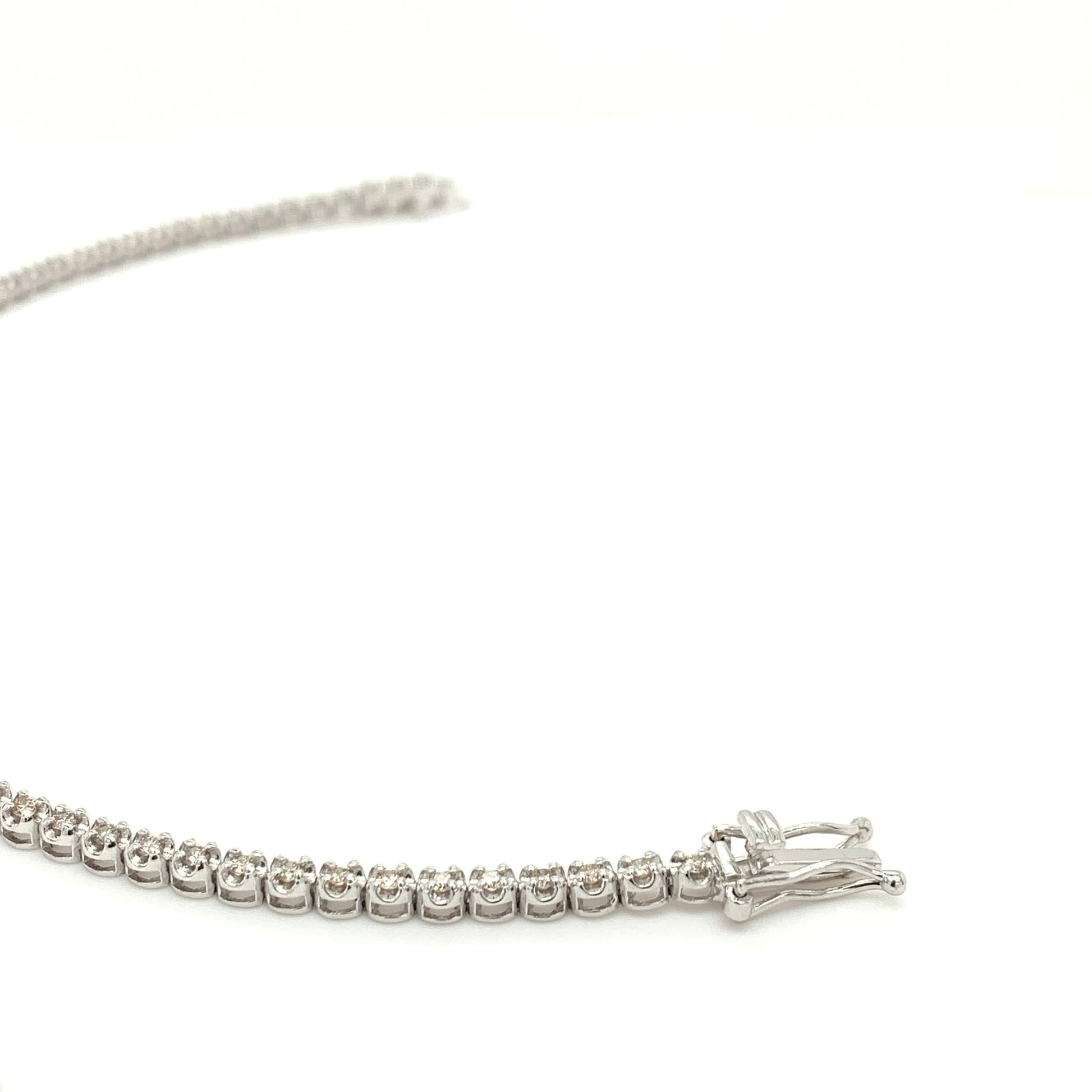 K18 Tennis Bracelet 1ct Thick chain - JMW Jewelry Wholesale