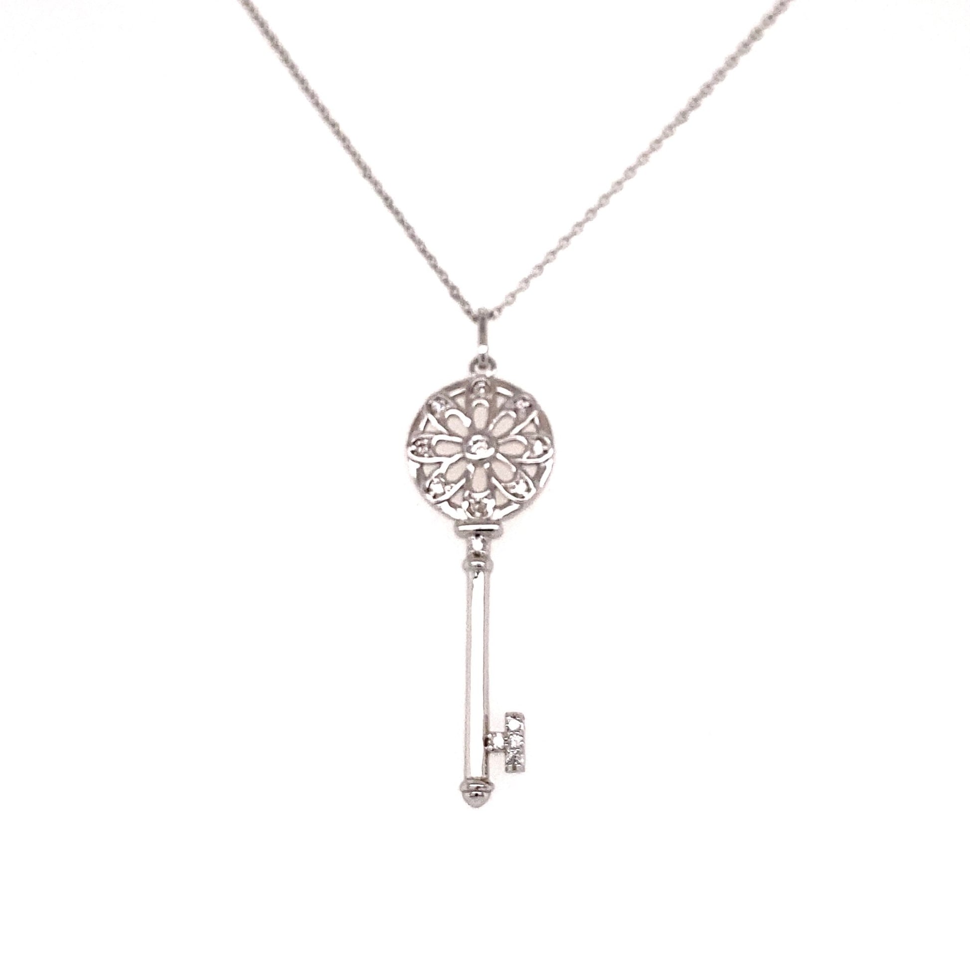Key Necklace 0.08ct - JMW Jewelry Wholesale