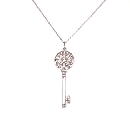 Key Necklace 0.08ct - JMW Jewelry Wholesale