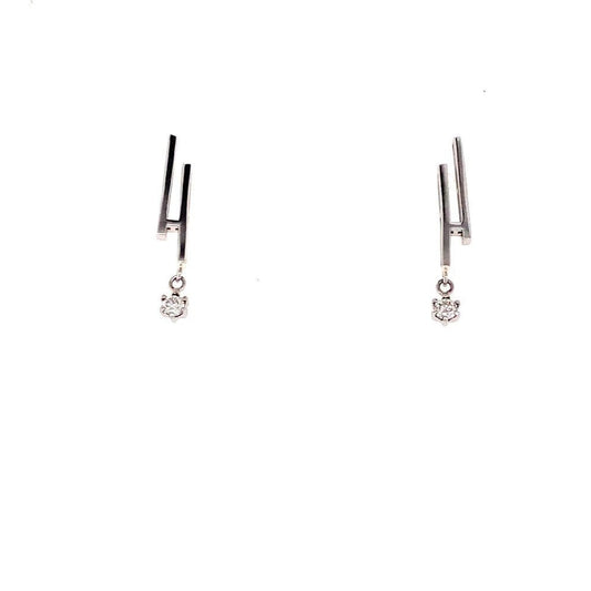 Line Earrings S 0.08ct - JMW Jewelry Wholesale