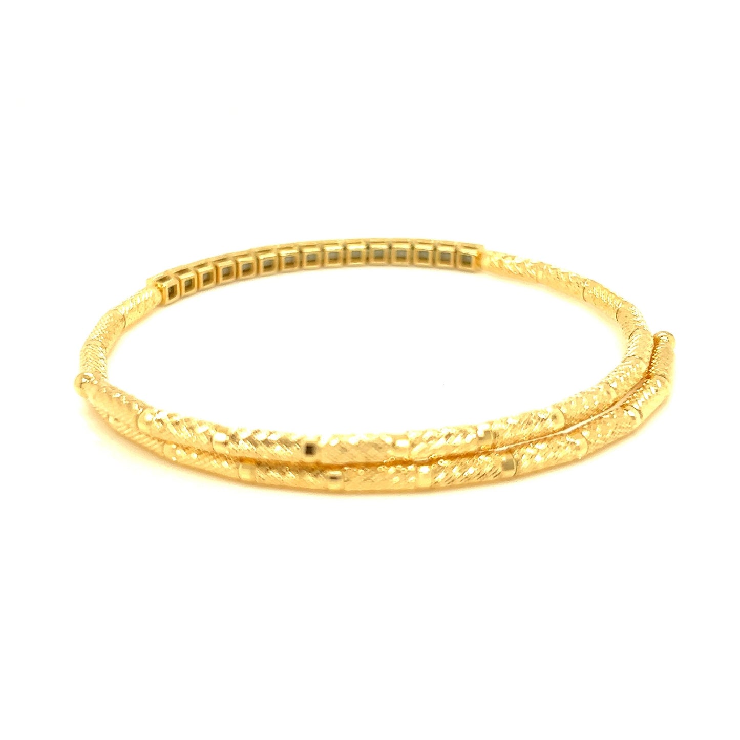 Long Dia Flexi Bangle 0.5ct - JMW Jewelry Wholesale