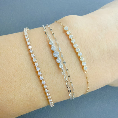 Long Dia N Bracelet 0.5ct - JMW Jewelry Wholesale