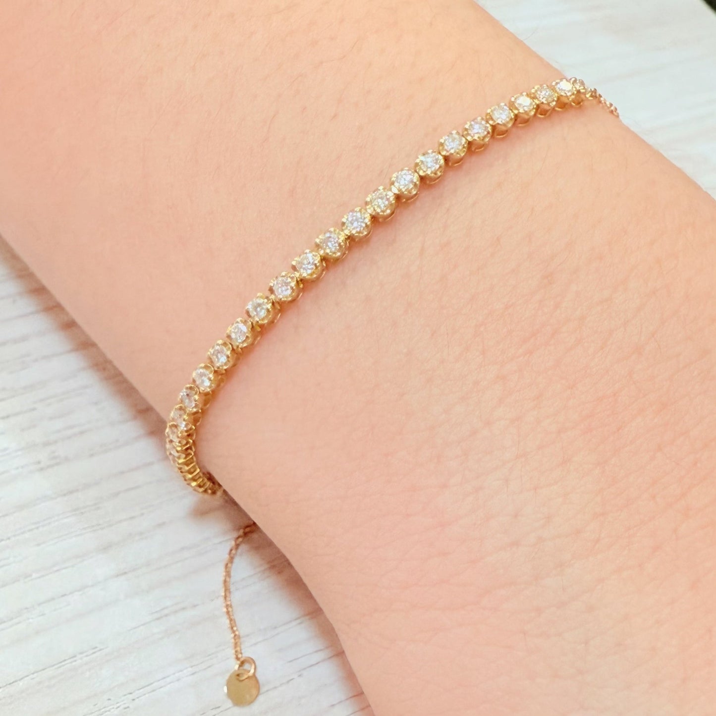 Long Dia N Bracelet 0.5ct - JMW Jewelry Wholesale