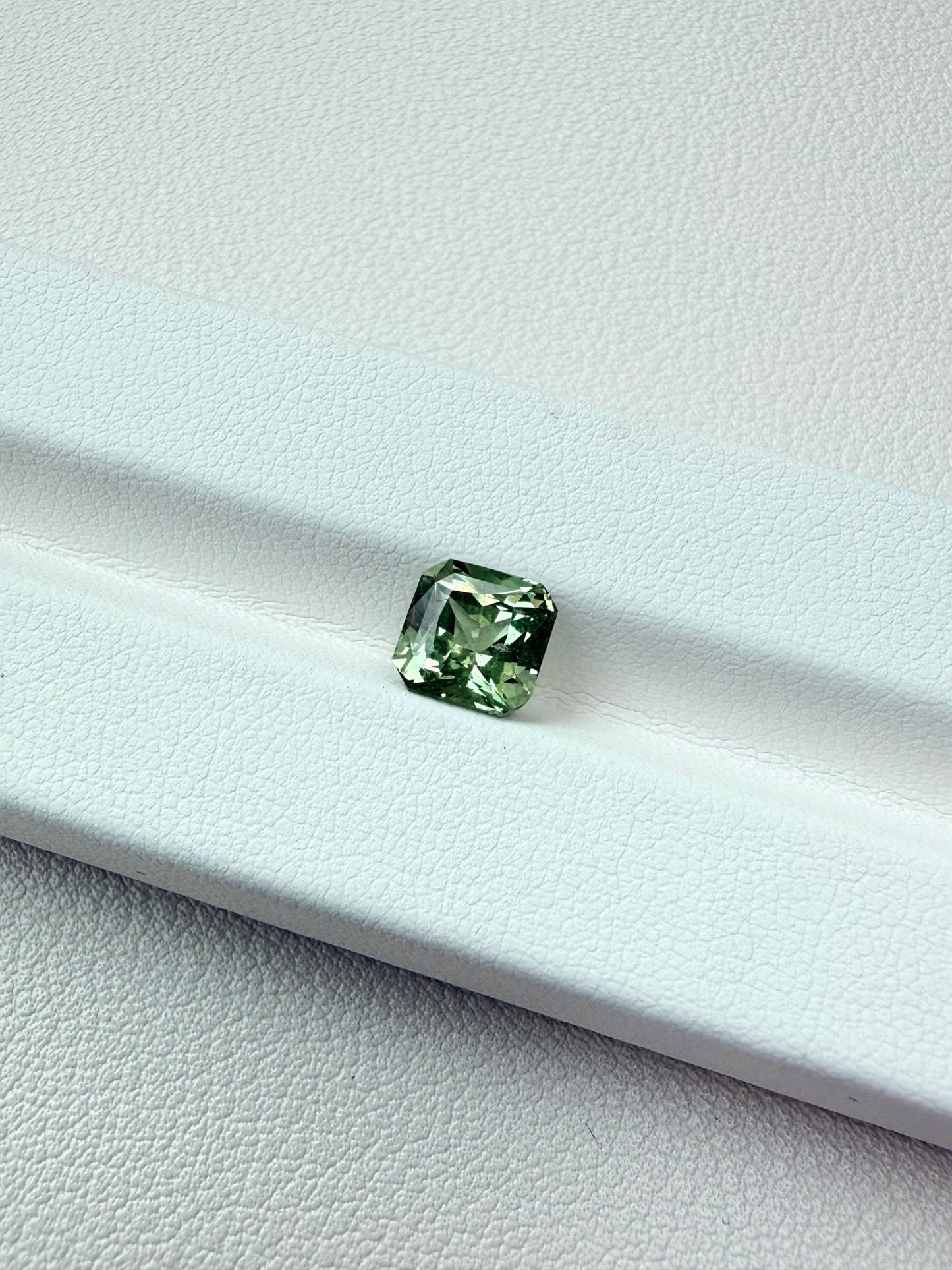 Neon Green Tsavorite Carat: 2.05ct Asscher cut - JMW Jewelry Wholesale