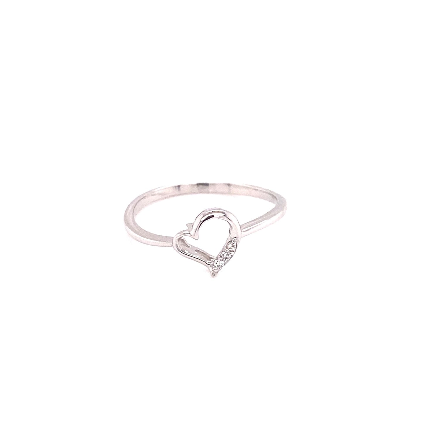 Open Heart Ring 0.01ct - JMW Jewelry Wholesale