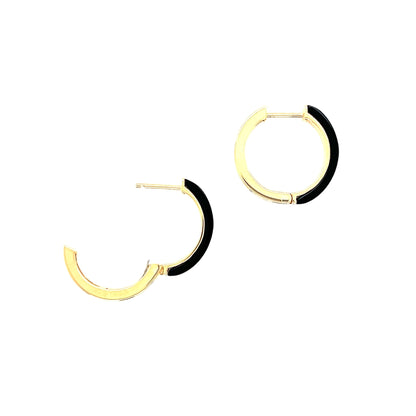 Oynx Hoop Earrings - JMW Jewelry Wholesale