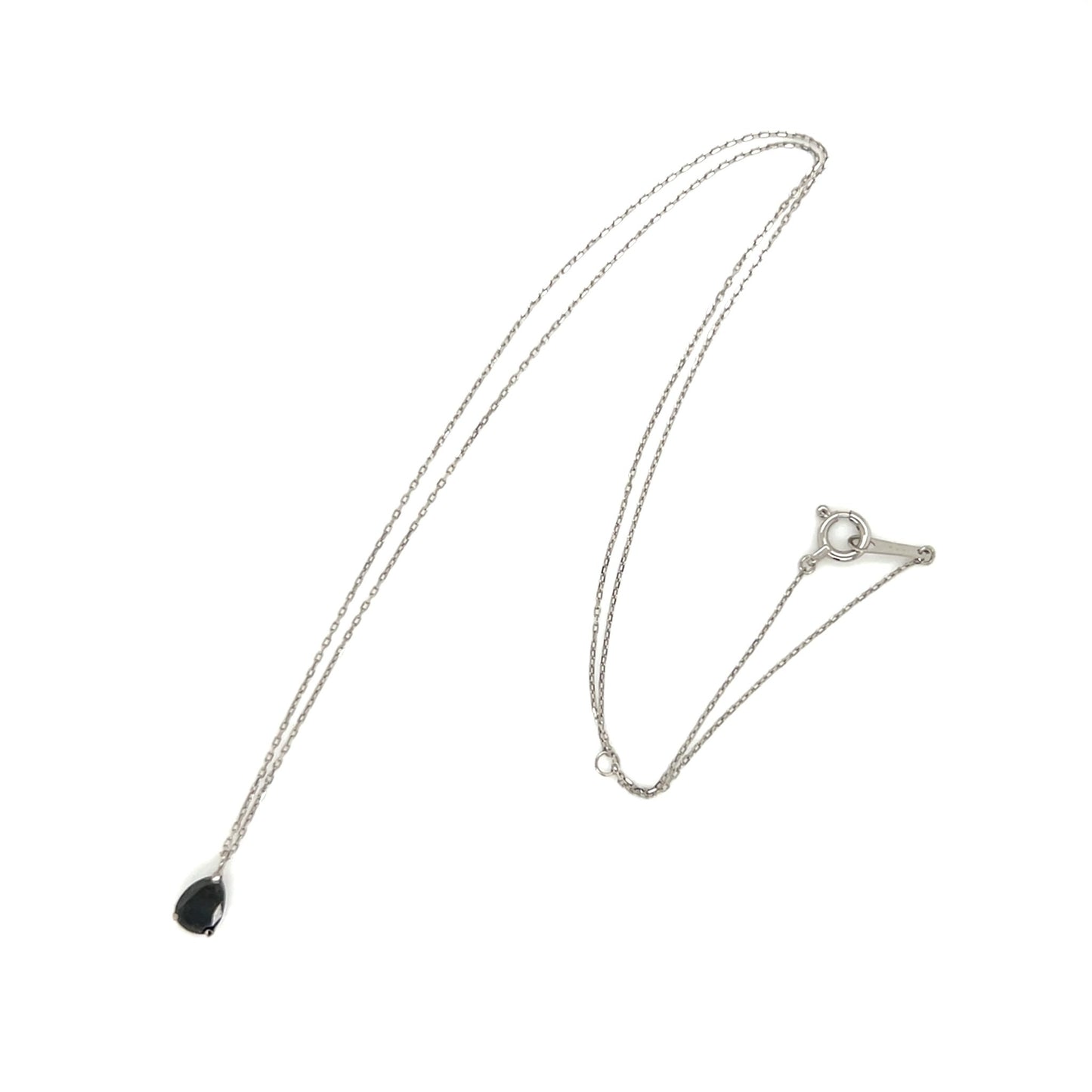 Pear cut Black Diamond Necklace 0.4ct - JMW Jewelry Wholesale
