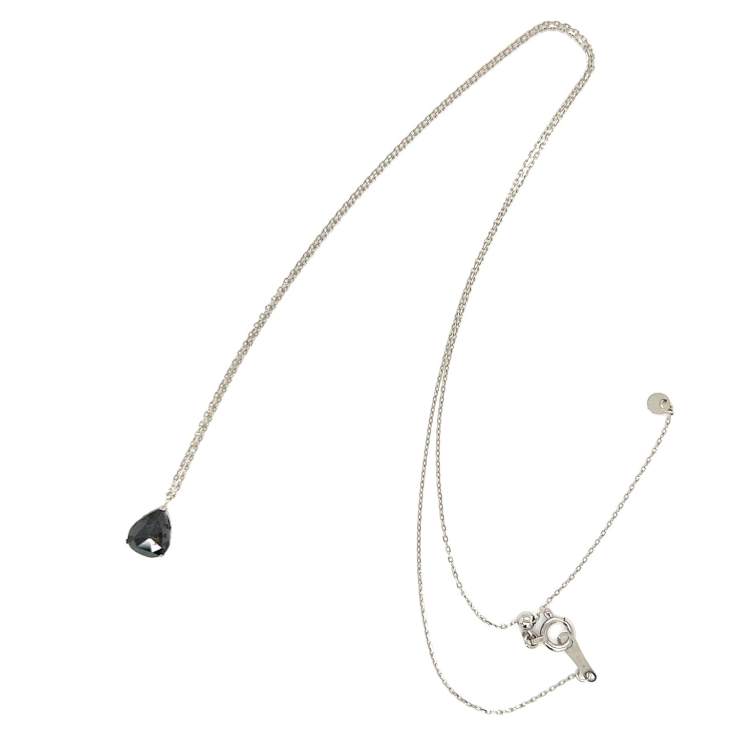 Pear cut Black Diamond Necklace 0.8ct - JMW Jewelry Wholesale