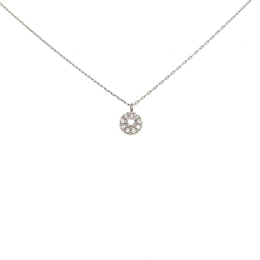 Pink Dia Flower Necklace 0.08/0.07ct - JMW Jewelry Wholesale