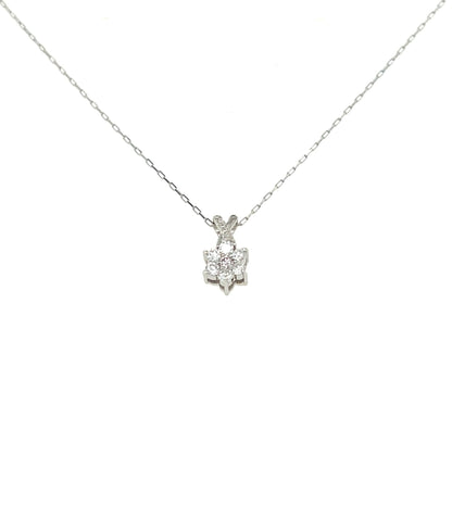 Pink Dia Hexagram Star V Necklace 0.01/0.08ct - JMW Jewelry Wholesale