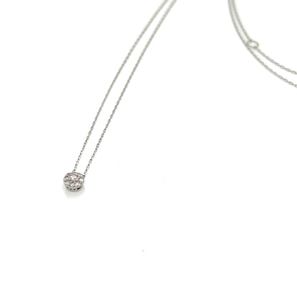 Pink Dia Round Flower Necklace 0.01/0.04ct - JMW Jewelry Wholesale
