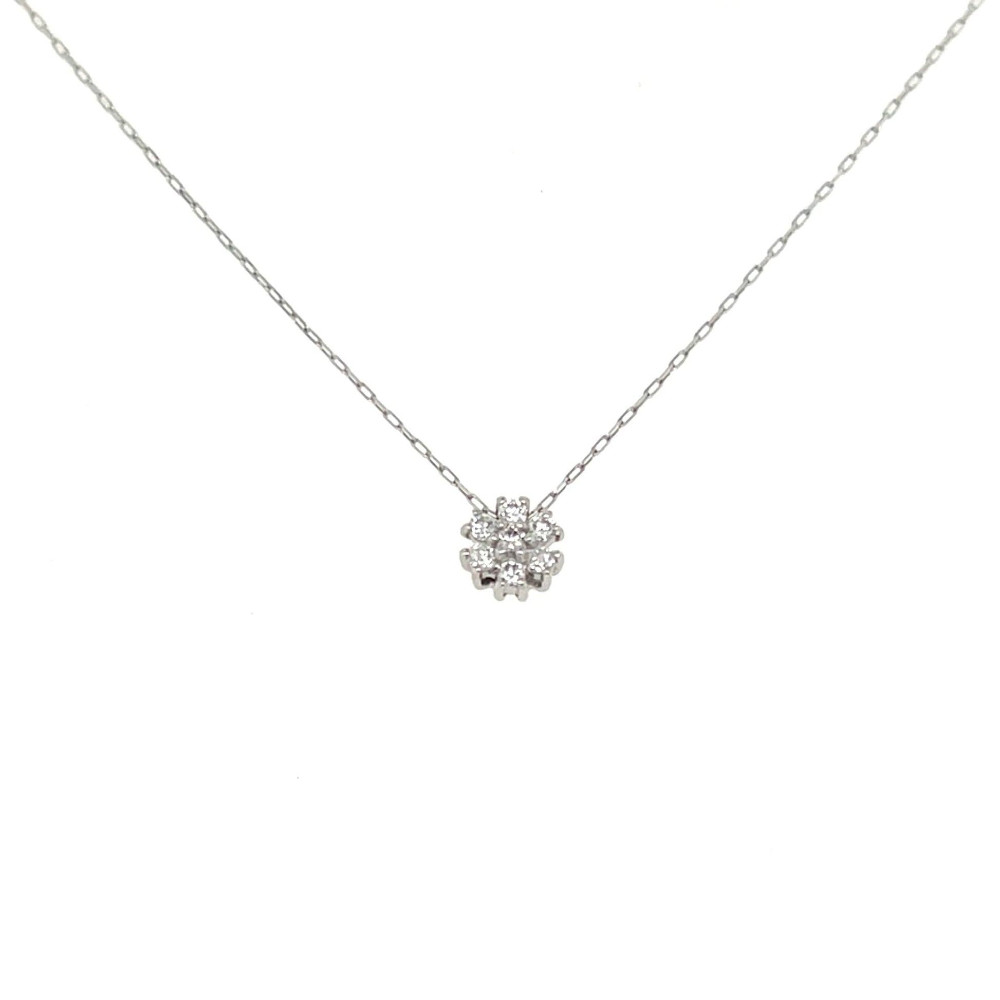Pink Dia Snowflake Necklace 0.01/0.06ct - JMW Jewelry Wholesale