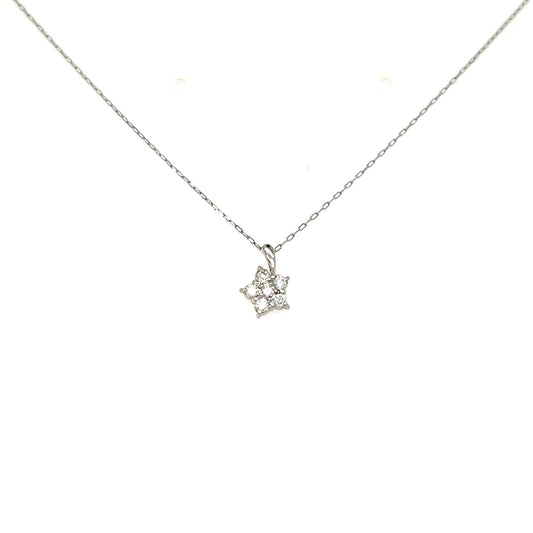 Pink Dia Star Necklace 0.01/0.07ct - JMW Jewelry Wholesale