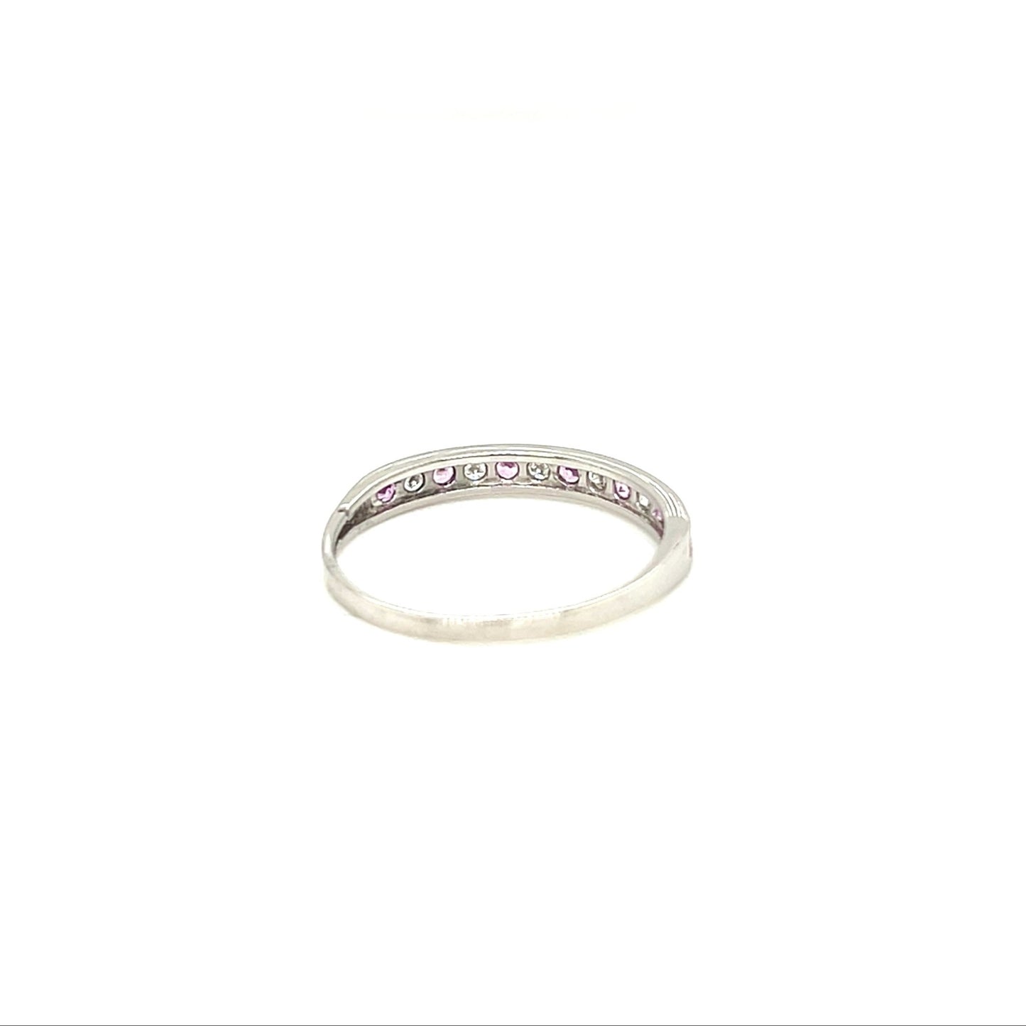 Pink Sapphire Half Eternity Ring 0.16/0.08ct - JMW Jewelry Wholesale
