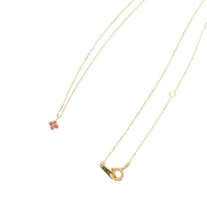 Pink Tourmaline Clover Necklace - JMW Jewelry Wholesale