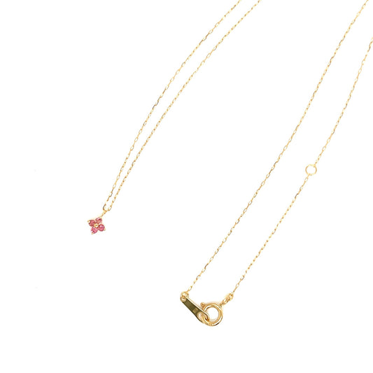 Pink Tourmaline Clover Necklace - JMW Jewelry Wholesale