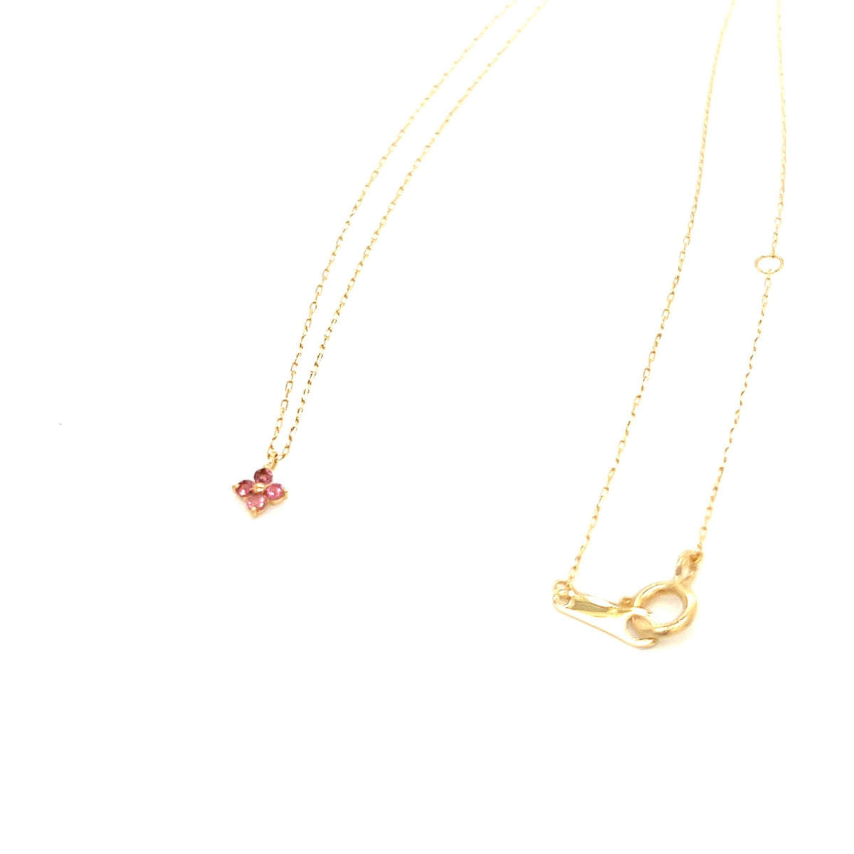 Pink Tourmaline Clover Necklace - JMW Jewelry Wholesale