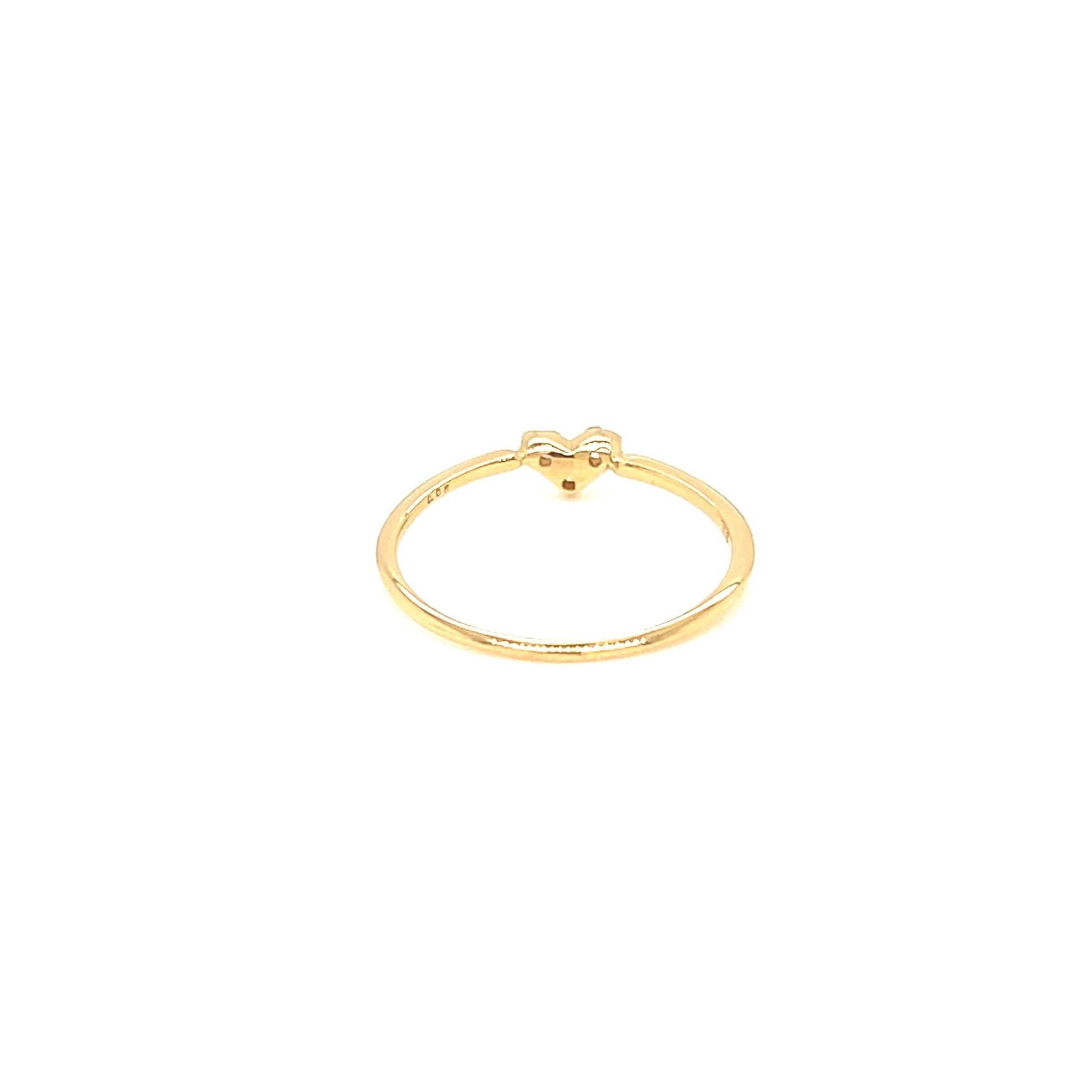 Pinky 3 Dia Heart N Ring 0.05ct - JMW Jewelry Wholesale